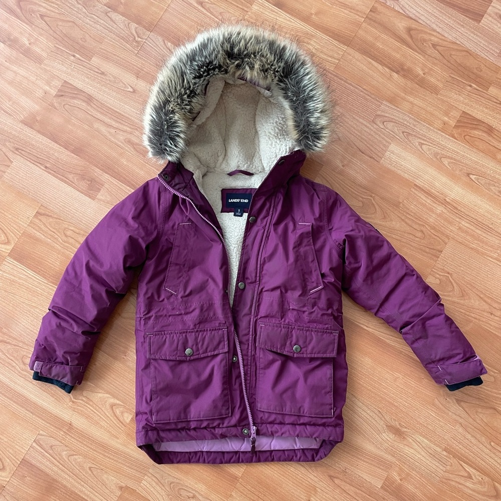 Land’s End Girl’s Parka Jacket Size 8